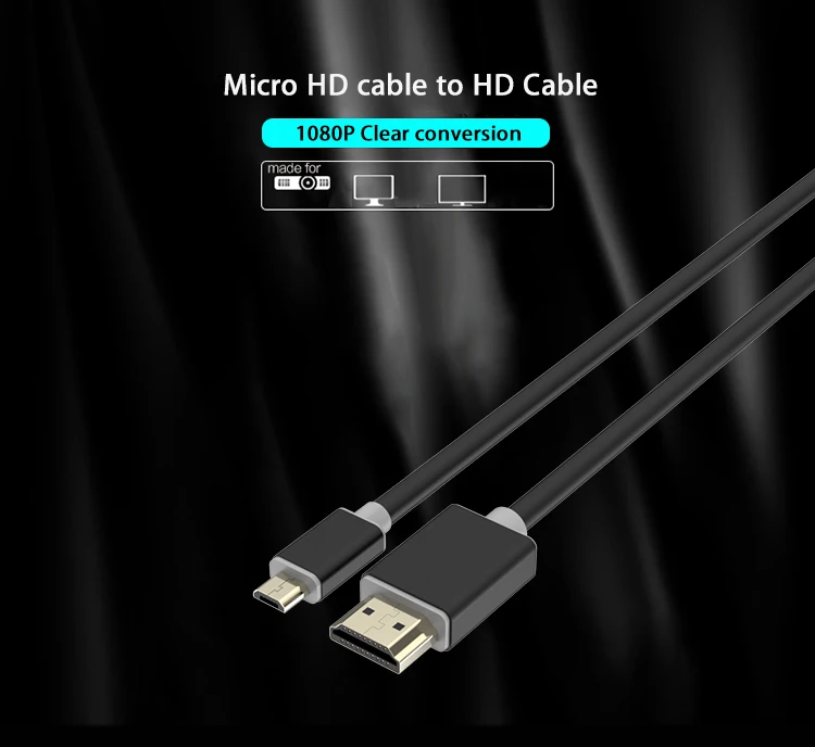High quality HD 2.0V micro HD cable Support 4k*2K TV Computer Cable - ANKUX.COM
