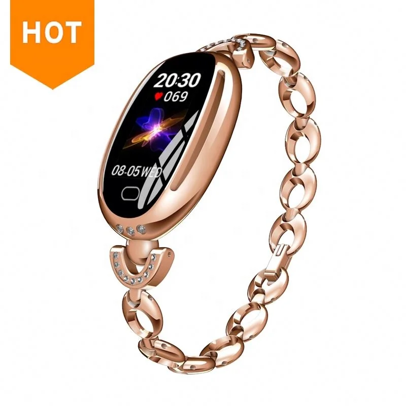 Factory price 2019 new arrival single touch screen E68 female smart bracelet health tracker blood pressure monitor woman watch
Factory price 2019 new arrival single touch screen E68 female smart bracelet health tracker blood pressure monitor woman watch