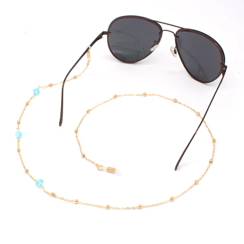 Sweet Colored Crystal Gold Sunglasses Chains Glasses Accessories, As shown in the picture
Sweet Colored Crystal Gold Sunglasses Chains Glasses Accessories, As shown in the picture