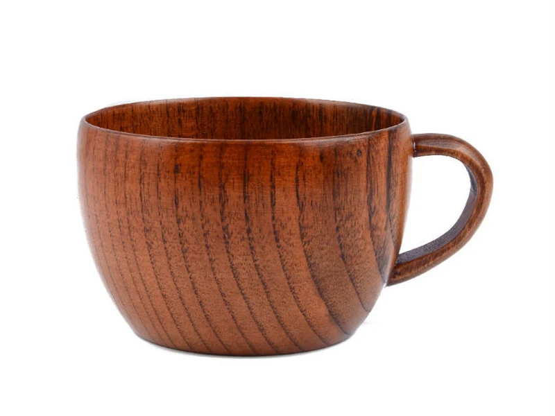 200ml Classic Wooden Tea Cup Coffee Mug Natural Jujube Wood Mug With Handgrip MilkWaterJuice Cup for Kids Home Bar Drinkware (9)