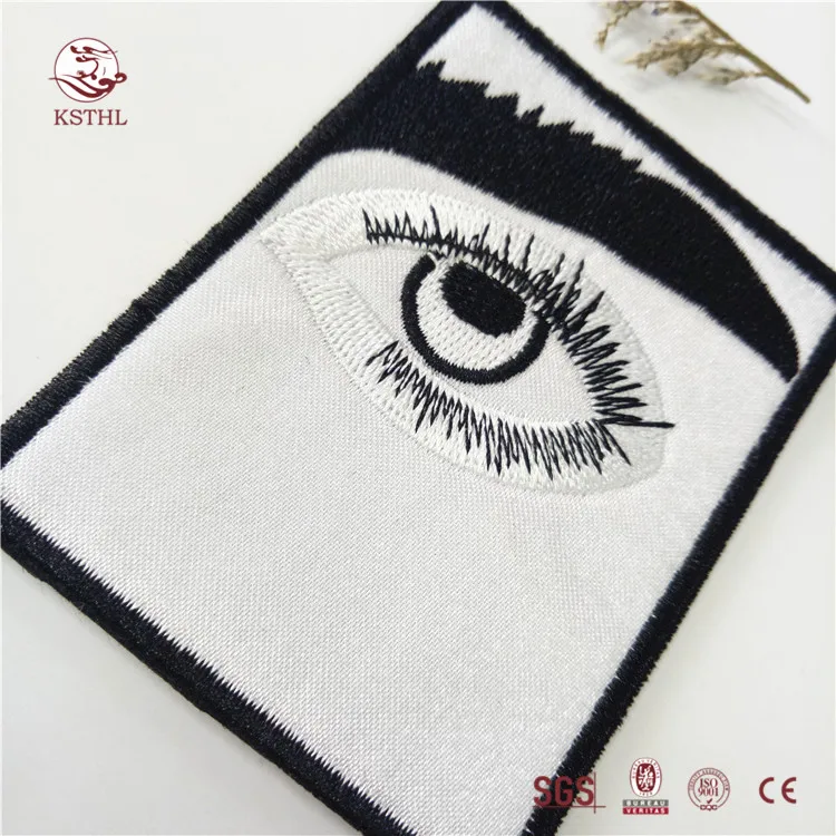China wholesale cool digital printed iron patches with embroidered border for clothing