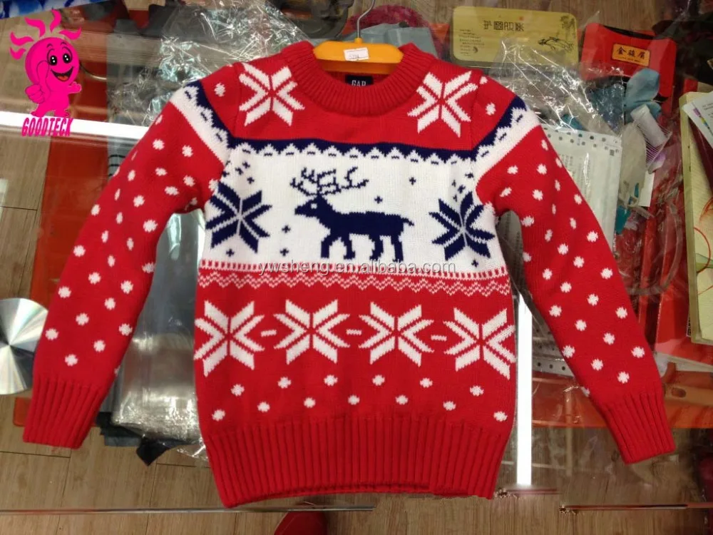 Ugly Unisex Christmas Pullover Sweater With Knitting Patterns/kids Knitting C...