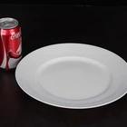 ceramic plate printing white porcelain dinnerware with customized logo