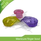 Cheap and convenient plastic nail gel polish soaking off bowl