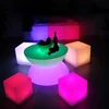 remote control battery rechargeable rgb color changing led illuminated bar table and stool set