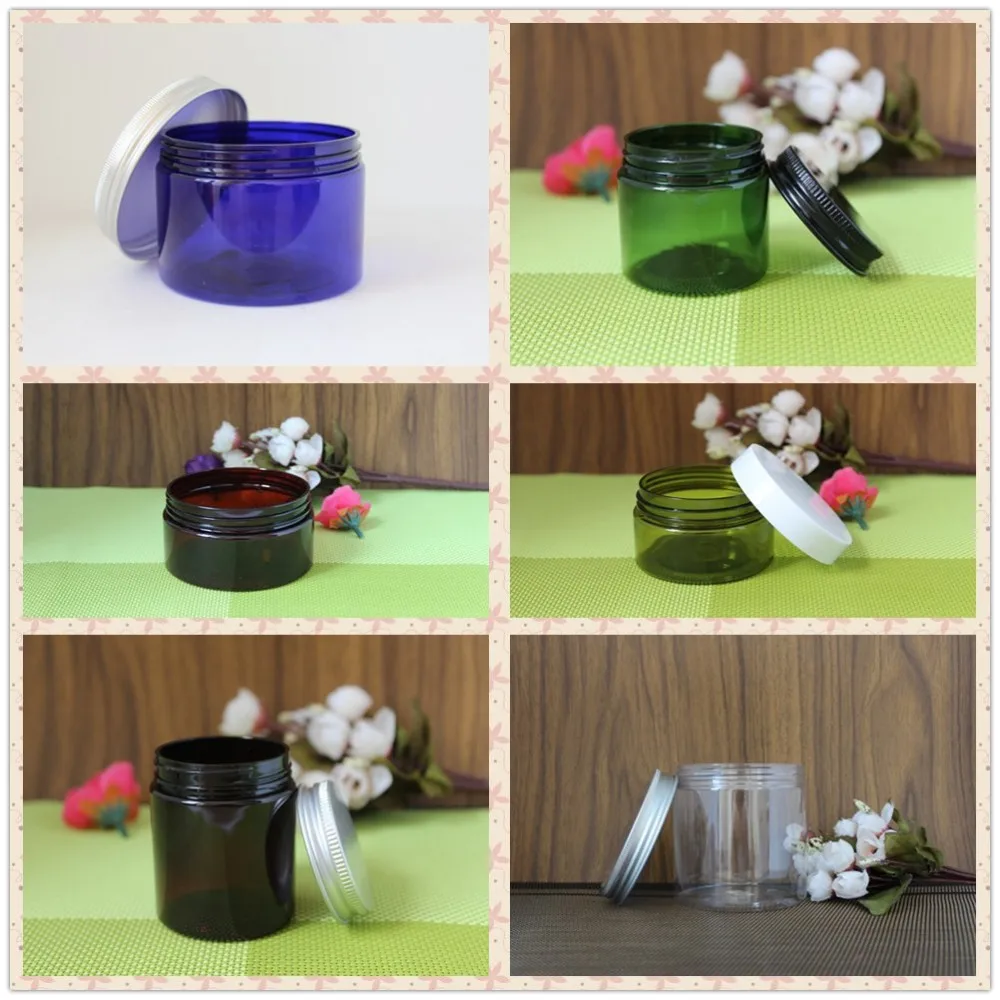200ml ABS plastic frosted bath salt jar container bottle for bath salt with lid cosmetic packaging BS-17B