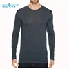 Cheap Wholesale Long Sleeve Plain Dyed Blank Clothing Custom T Shirt Printing 100% Cotton Fabric Men T Shirt