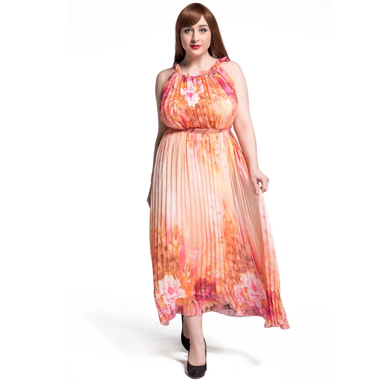 Custom Fashion Women Halter Casual Long Party Plus Size Pleated Dress, Picture color
Custom Fashion Women Halter Casual Long Party Plus Size Pleated Dress, Picture color