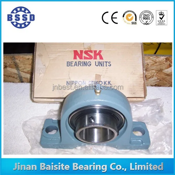 nsk ucp218 cylindrical bore pillow ball bearing unit with set