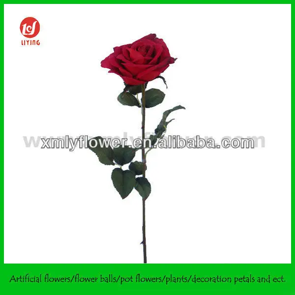 single rose flower,imitation flower,artificial rose