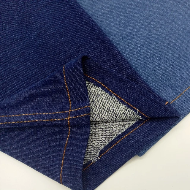 fleece indigo fabric