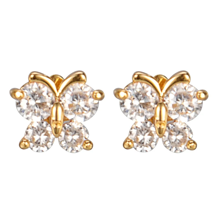 Wholesale Zircon Jewelry 18K Gold Stud Earrings for Women/girls Party WOMEN'S Copper Alloy Wedding Cute Engagement Anniversary 
Wholesale Zircon Jewelry 18K Gold Stud Earrings for Women/girls Party WOMEN'S Copper Alloy Wedding Cute Engagement Anniversary