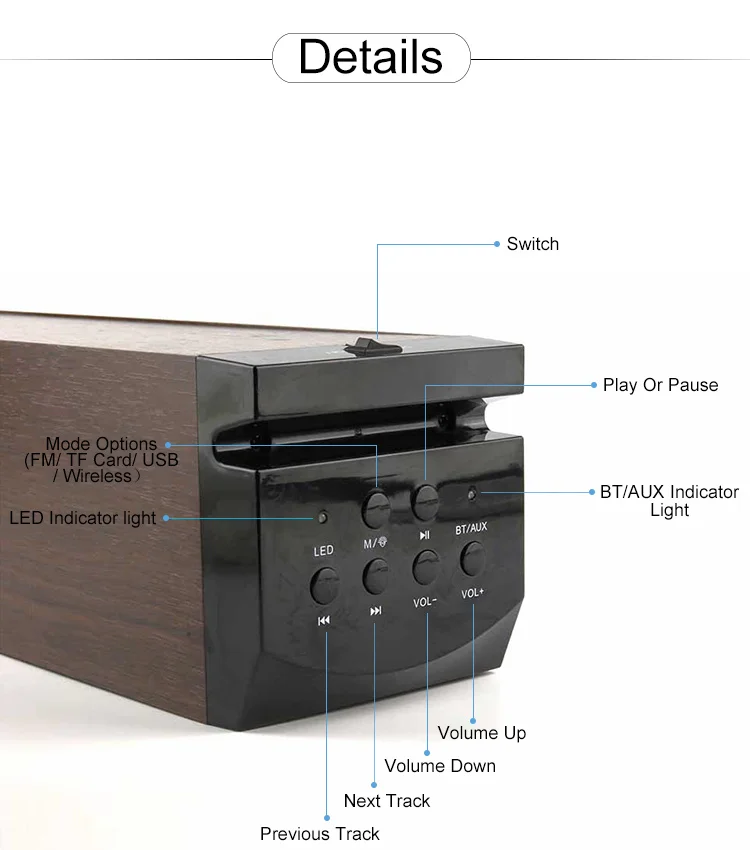 Good Stereo Sound 2.1 Home Audio Tower Speakers for Mobile Phone , Vertical Amplifier Speakers with Remote Control - ANKUX.COM