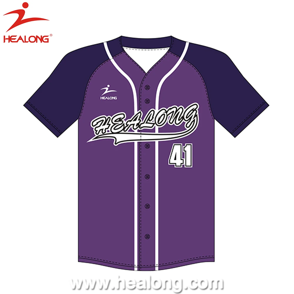 men's baseball jersey tops