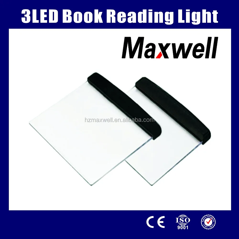 3LED book reading light
