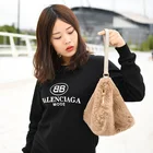 CX-F-B-01A Faux Fur Latest Design Bags Women Handbag