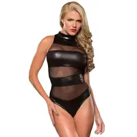 Black Striped New Mesh Teddy Women Sexy Transparent Lingerie 
Black Striped New Mesh Teddy Women Sexy Transparent Lingerie