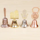 Hand Zinc Alloy Bells Custom Zinc Alloy Jerusalem Religion Hand Bells