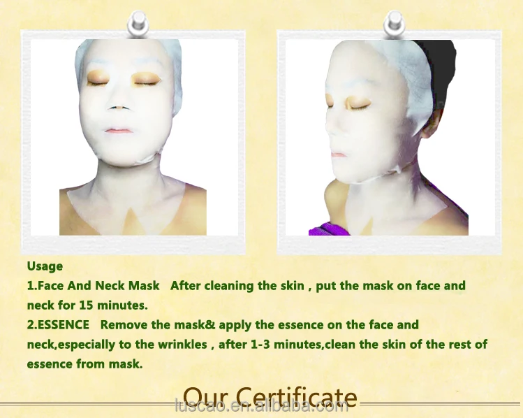 Oemフェイシャルマスク供給プライベートラベルでフェイスマスク美容用幹細胞顔と首マスク/バルク購入から中国 問屋・仕入れ・卸・卸売り
