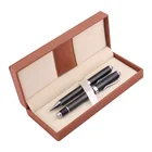 LUXURY PROMOTIONAL METAL BALLPOINT PEN AND METAL GEL PEN 2 PIECES SET WITH BOX