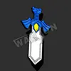 double-headed eagle metal badge,wing sword metal badge,eagle shape badge