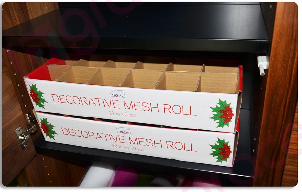 新しいデザインのギフトラッピングネット10'' 卸売デコポリメッシュロールのためのクリスマスの花輪仕入れ・メーカー・工場