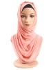 China factory custom 2019 muslim pearl chiffon hijab scarf