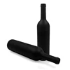 Matte Surface 750ml Black Glass Wine Bottle