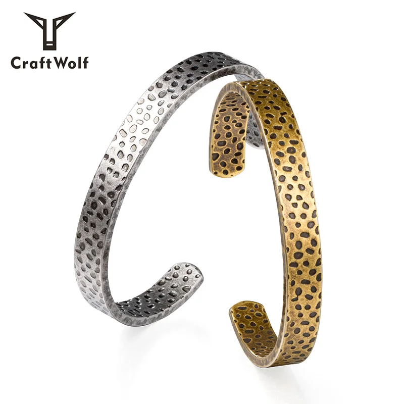 Craft Wolf 2020 Jewelry Mens Women personalized gold Jewelry trendy designer Stainless Steel cuff bangle Bracelet, Vintage silver, bronze
Craft Wolf 2020 Jewelry Mens Women personalized gold Jewelry trendy designer Stainless Steel cuff bangle Bracelet, Vintage silver, bronze