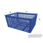 Vegetables Storage Plastic Crates Rectangle Virgin Material Stacking Baskets