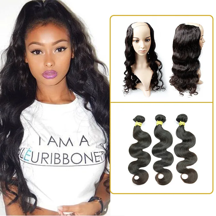 Preferred Brand Xbl Full Cuticles Durable Human Hair Half Wigs For
