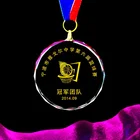 Customized Crystal Glass Medal Medallion for Sport Prize Items