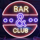 Custom advertising led flex acrylic neon sign light for bar pub club sign