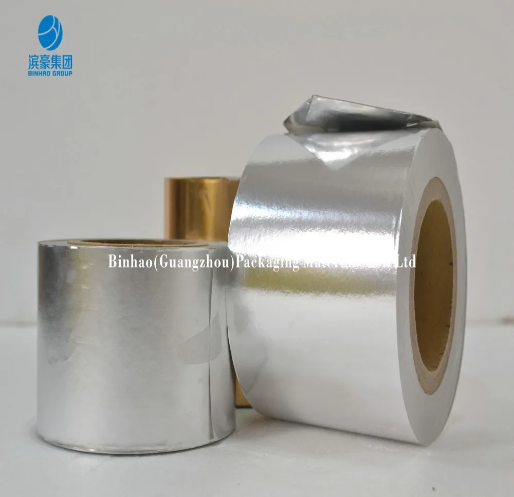 eco friendly shiny silver aluminium foil paper for packaging