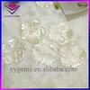 Wholesale Flower Shape Ivory White Natural Mother of Pearl Carving Shell Beads Pieces Price