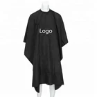 OEM Custom Custom Hair Cutting Black Makeup Cape Waterproof Salon Apron Salon Cape