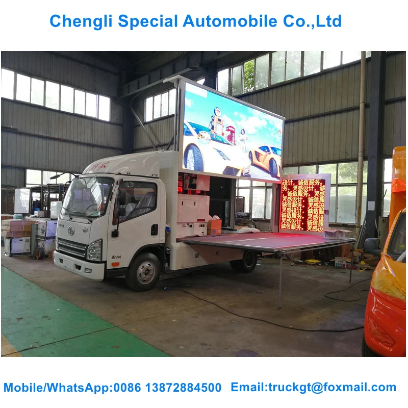 mobile truck/trailer/car moving advertising led display for sale