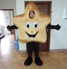 Hola yellow star mascot costume for sale