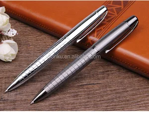 pewter gun color gift valued heavy metal gift ball pen