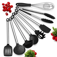 8 Piece Best Non-Stick Cooking Silicone Kitchen Utensils with Stainless Steel Handle for Cooking Baking BBQ
8 Piece Best Non-Stick Cooking Silicone Kitchen Utensils with Stainless Steel Handle for Cooking Baking BBQ