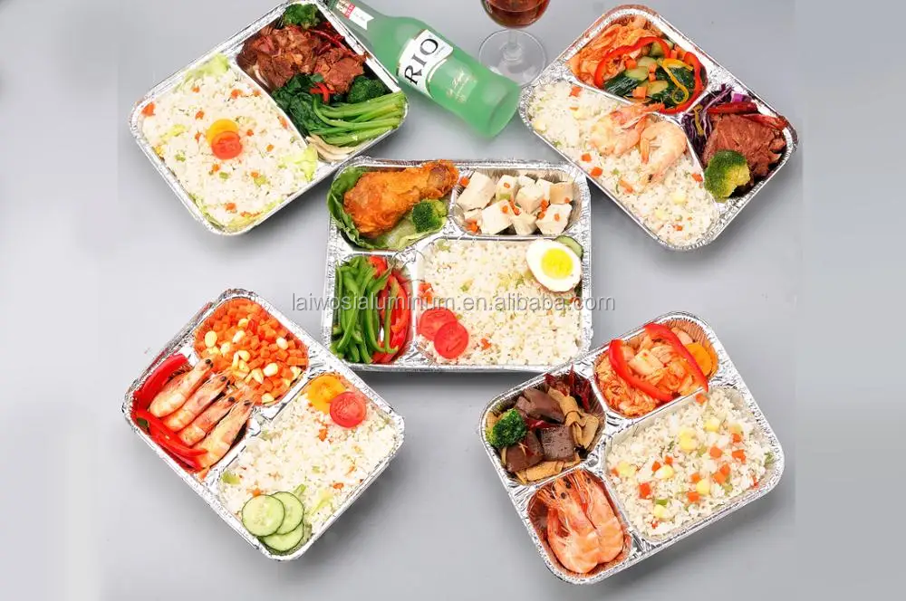 aluminum foil container disposable lunch boxes