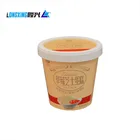custom ice cream container paper cup with plastic lid