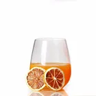 20oz Stemless Plastic Wine Glasses Wholesale Thick Base