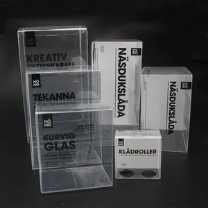 custom packaging clear pvc pet transparent plastic box