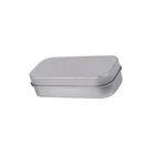 Square covered food container jar plain tin cans for cookies