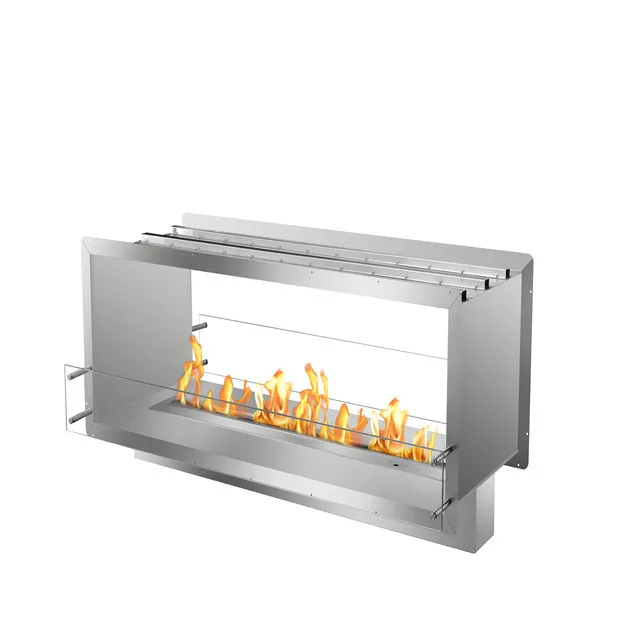 60 Inch Bio Ethanol 2 Sided Electric Fireplace Buy 2 Sided