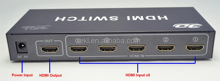 Hdmiスイッチボックス5 × 1 1080 p 5ポートhdmiスイッチャー仕入れ・メーカー・工場