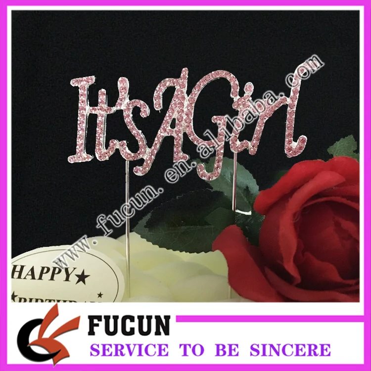 It's a girl cake topper
