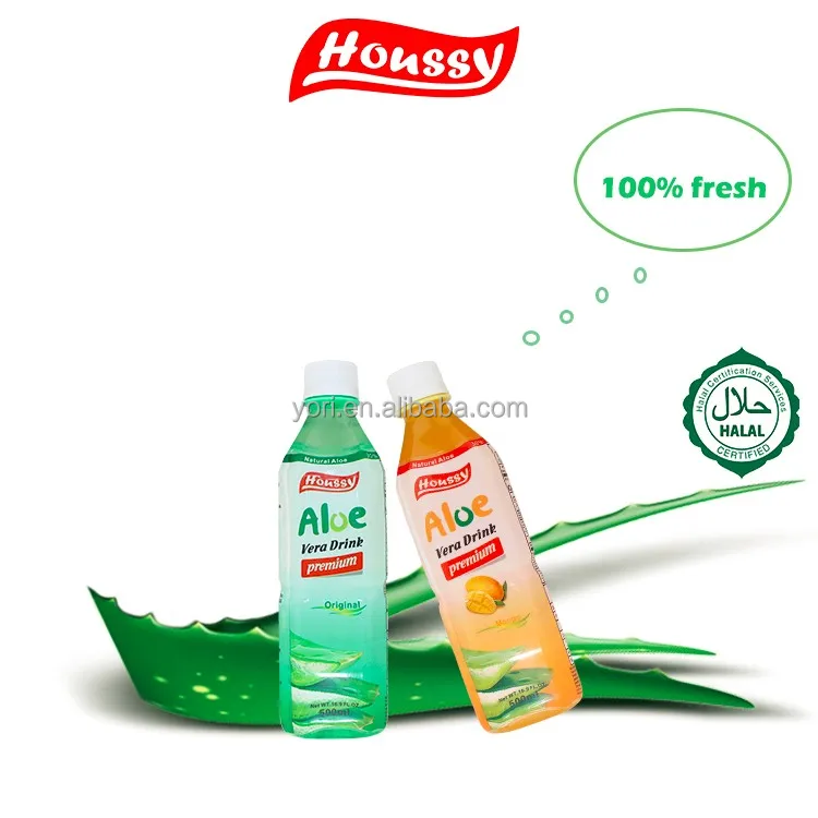 High quality houssy aloe vera drink with pulp looking for business partnership