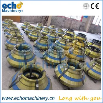 high quality Metso cone crusher spares wear parts HP4,HP5,HP100,HP200,HP300,HP400,HP500 concave,bowl liner and mantle
